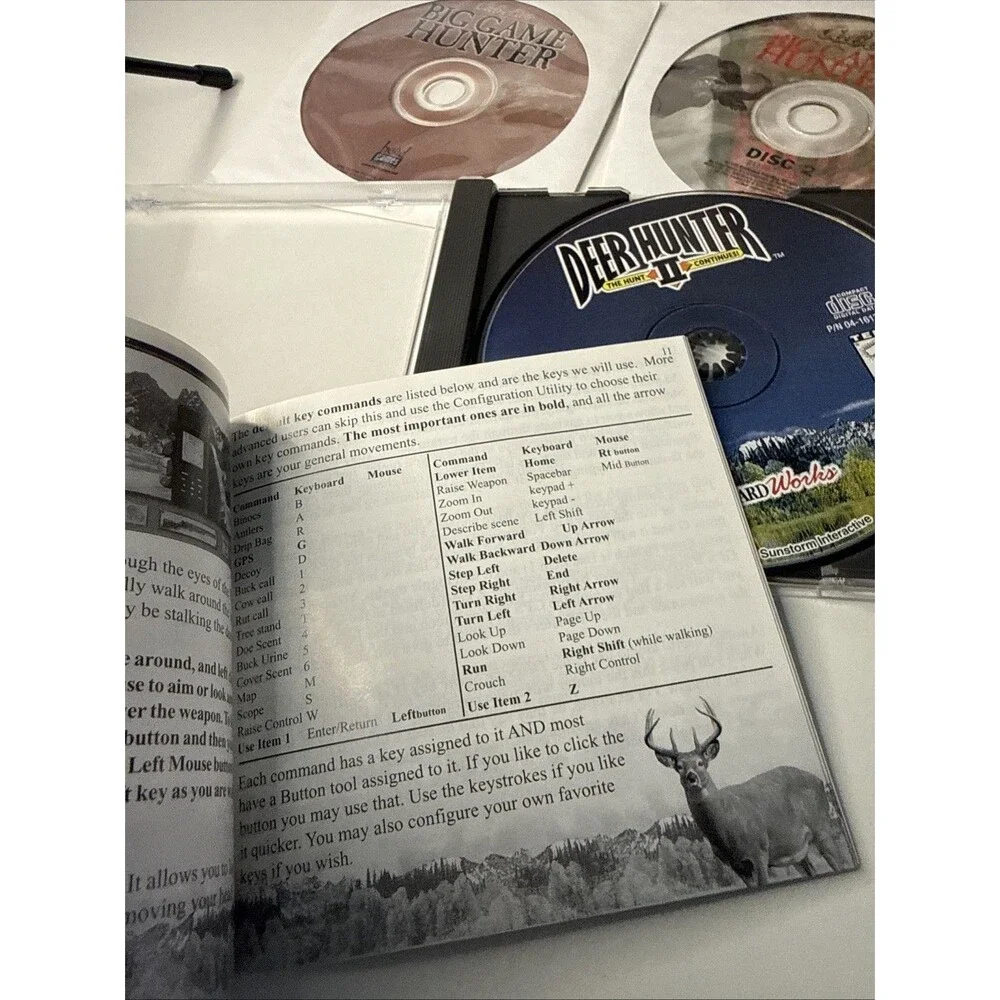 Lot Cabela's Big Game Hunter I & II CARNIVORES Deer Hunter II for PC CD-ROM